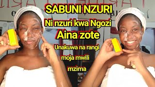 SABUNI inaondoa  CHUNUSI na MAKOVU|Ngozi  inakuwa soft  na  INANG'AA |Magic soap it's remove ACNE