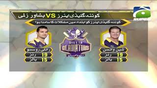 PSL 4 - Quetta Gladiators vs Peshawar Zalmi - Team Analysis | GEO SUPER