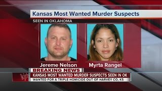 Kansas most wanted murder suspects seen in Oklahoma