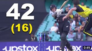 Shocking Batting Fin Allen 42 Runs in Just 16 Balls Vs Australia in T20 WC 2022 | AUS vs NZ