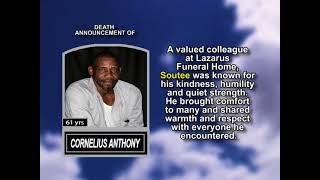 Cornelius Anthony Short Obituary