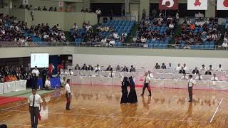 2019年IH 剣道 男子 個人 3回戦 菊池嘉恩 （帝京第五 愛媛） VS 小川夢希也 （敬徳 佐賀）