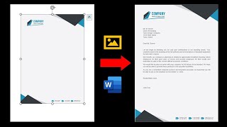 ✅ How to Insert Image Letterhead in MS Word 2019, 2021