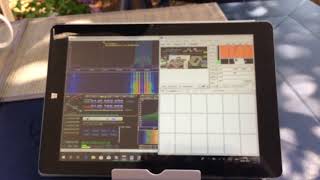 ISS SSTV received with small antenna, Win10 tablet and RTL SDR