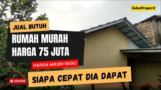 JUAL RUMAH MURAH 75 JUTA DI DRAMAGA BOGOR LOKASI STRATEGIS MASUK MOBIL SURAT SHM NEGO