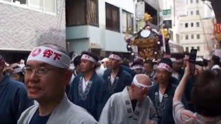 下町の祭り　下谷神社大祭　本社神輿渡御　２０１６．５．８　Mikoshi Festival Shitaya Shrine Tokyo Japan