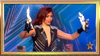 Su FUGAZ cambio de ropa y su FUEGO ilusiona al jurado | Audiciones 6 | Got Talent España 2019