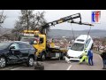 life flight to crash nef 2 rtw christoph 51 vu schwer kernen stetten germany 01.04.2015.