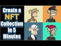 Create and Sell an Entire NFT Collection in 5 Minutes with No Coding! (Easiest Way to Generate NFTs)