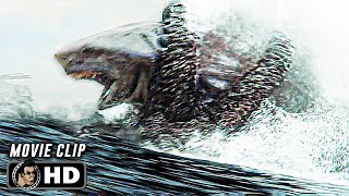 Shark Vs Kraken Fight Scene | MEG 2 THE TRENCH (2023) Action, Movie CLIP HD