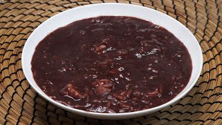 Red bean porridge recipe.