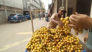 Hard working Honest  10 year Boy selling Lotcon/ Baccaurea motleyana Fruits || Sreet Food of Dhaka