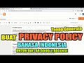 Cara Membuat Privacy Policy Blog Indonesia