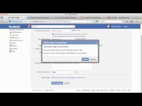 Delete Facebook Business Page: Deleting Facebook Page Delete Facebook Business Page: Deleting Facebook Page