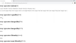 array operators in php Part 22