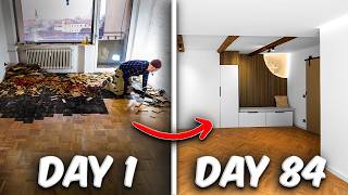 1 Jahr Wohnungsrenovierung in unter 14 Minuten – 50 Jahre alte Wohnung Renovierung in Zeitraffer ✅