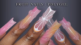 CITRUS SUMMER POLYGEL NAILS🍊🥝🍉 3D Fruit Nail Art Tutorial