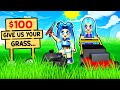 Moving Grass to become RICH! Roblox Lawn Mowing Simulator!