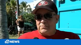 49ers fan who helped build Levi's Stadium celebrates in Miami after surviving brain aneurysm
