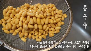 여름 별미 콩국수 | 고소하고 담백한 콩국수 만드는 법 | korean soy milk noodle soup | heathy food | a bowl of noodles