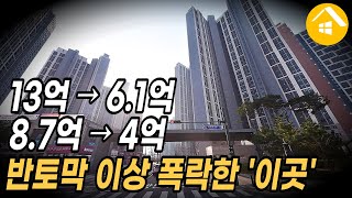 지금 인천 아파트 폭락중! 공급폭탄으로 반토막 이상 폭락한 인천 아파트 5곳