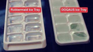 Rubbermaid VS DOQAUS Ice Cube Trays