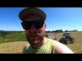 chopping hay silage on a dairy farm day three of first crop 2024 hay season