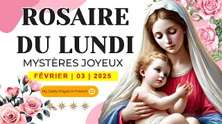 ROSAIRE DE GUÉRISON: MYSTÈRES JOYEUX, ROSAIRE DU LUNDI🌹03  FÉVRIER 2025🙏🏻PRIÈRE POUR LA RESTAURATION