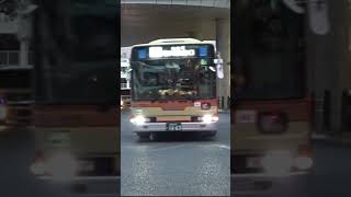 20250118🟥🟨🟧神奈中バス茅ヶ崎営ち55（湘南200か1663 PKG-MP35UM）🚌茅ヶ崎駅北口にて