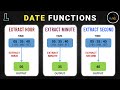 Date Functions in SQL | Extract Hour, Minute, Second | SQL Series : #29