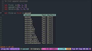 Vimscript Tutorial: List ( appending to a list )