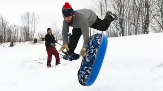Best winter fails 2 - Funny kids sled fails videos