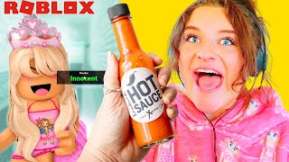 EAT SPICY SAUCE IF YOU LOSE in Murderer Mystery Roblox Gaming w/ The Norris Nuts