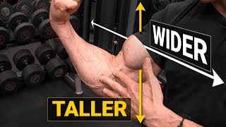 How to Get Bigger Biceps (TALLER & WIDER!)