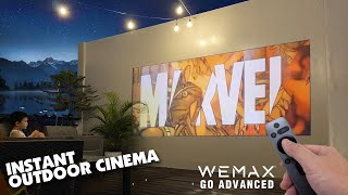 Our Portable Projector for an Outdoor Movie Theater (Wemax Go Advanced/ Pro)