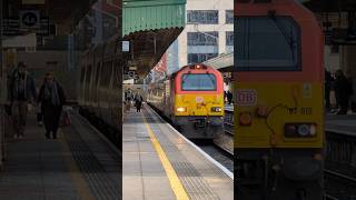 TfW 67015 hauls set HD02 (DVT 82229) into Cardiff Central