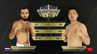 101.6kg GADZHIMAGOMEDOV Muslim (RUS) vs ZHANG Zhaoxin (CHN) | IBA Champions' Night | July 12, 2024