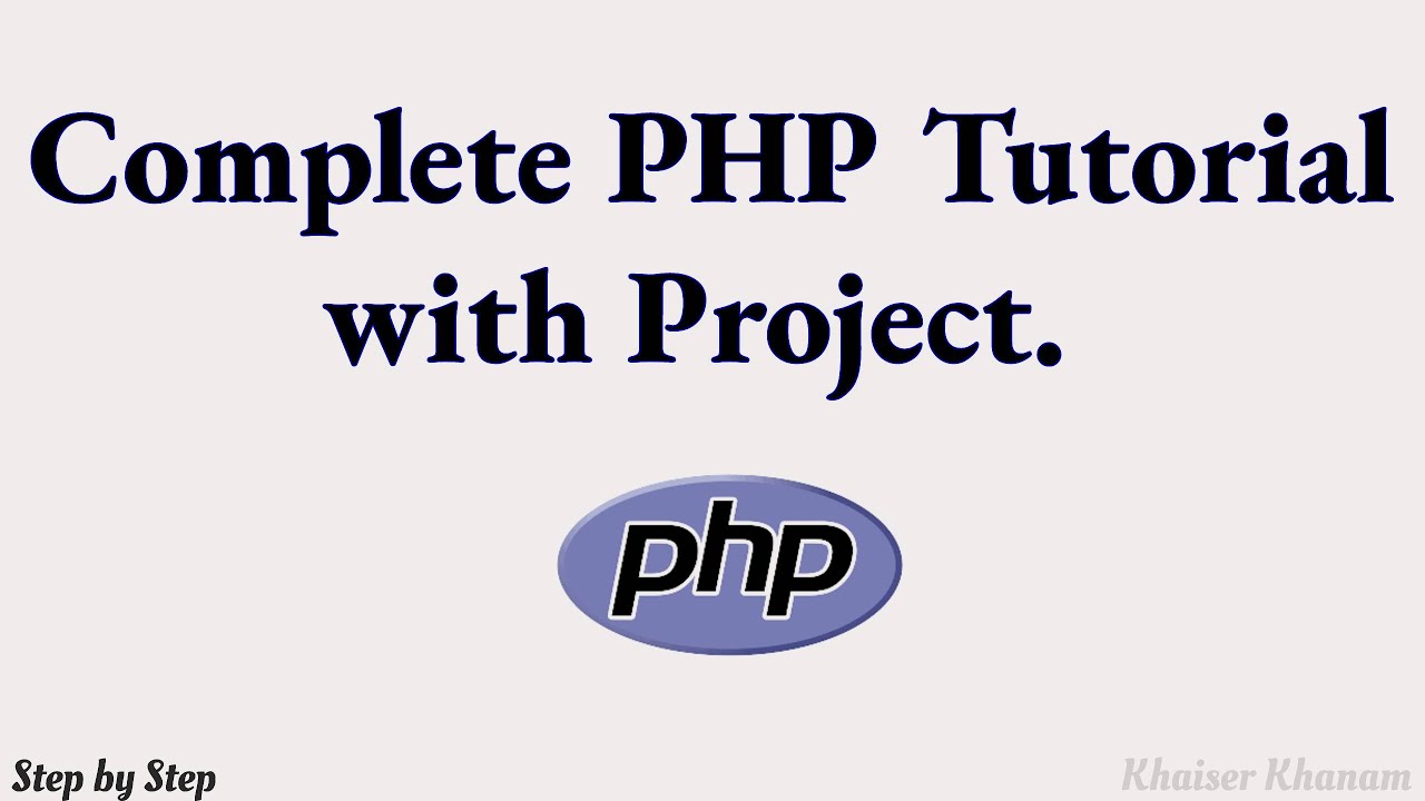 Complete PHP Tutorial With Project. - YouTube