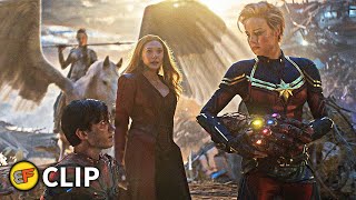 Carol Danvers Joins The Fight - Battle of Earth Part 3 | Avengers Endgame 2019 IMAX Movie Clip HD 4K