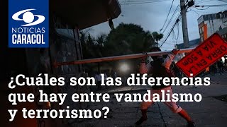 ¿Cuáles son las diferencias que hay entre vandalismo y terrorismo?