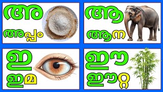 Malayalam swaraksharangal Malayalam alphabets