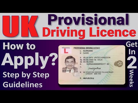 Provisional Driving License UK Step By Step| UK Driving License Online ...