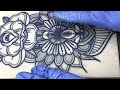 how to shade a mandala tattoo