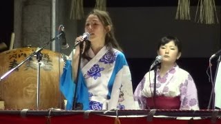 ヤンレー節 河内音頭　鳴門家 寿々佳　渋川神社 奉納盆踊り　2015.09.19