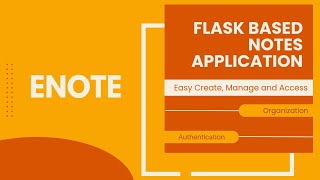 ENote - Flask-based notes application