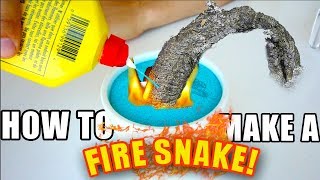 How To Make A FIRE SNAKE With HOUSEHOLD OBJECTS!