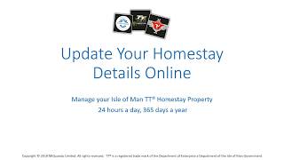 Update Your Isle of Man Homestay Property Details