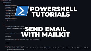 PowerShell Tutorials : Send an email using MailKit