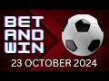 FOOTBALL PREDICTIONS TODAY 23/10/2024 | WEDNESDAY SOCCER PREDICTIONS | SOCCER BETTING TIPS