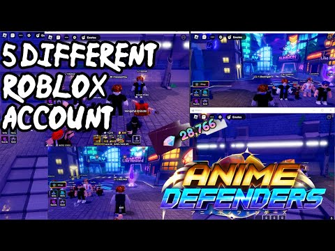 How to manage 4 different accounts in Anime Defender! (Account Manager)